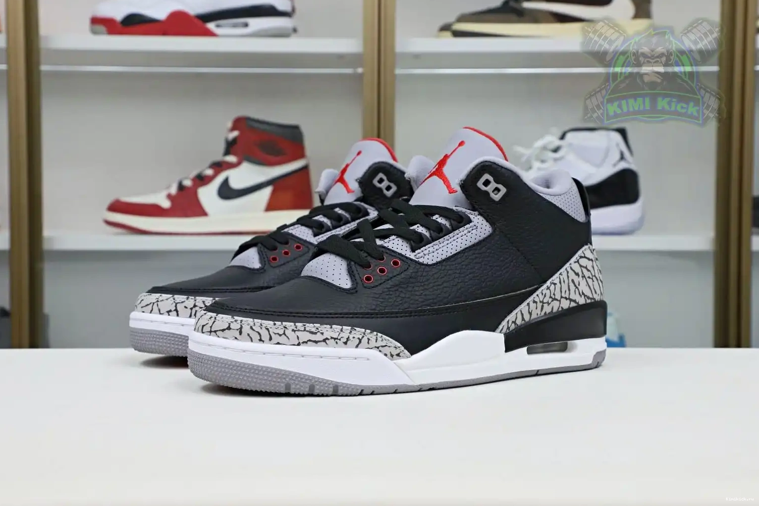 Kimikick Jordan Air retro  Jordan blackcement 2018（854262-001） 3 0510